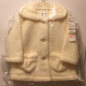 Uniqlo Baby Girls Faux Shearling Fleece Coat